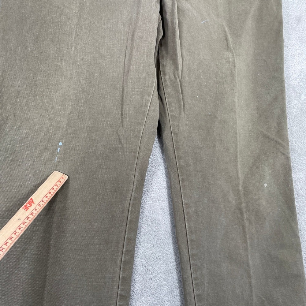 Dickies Carpenter Pants Mens 44x32 Brown Duck Canvas Utility Workwear Skater - Picture 4 of 15